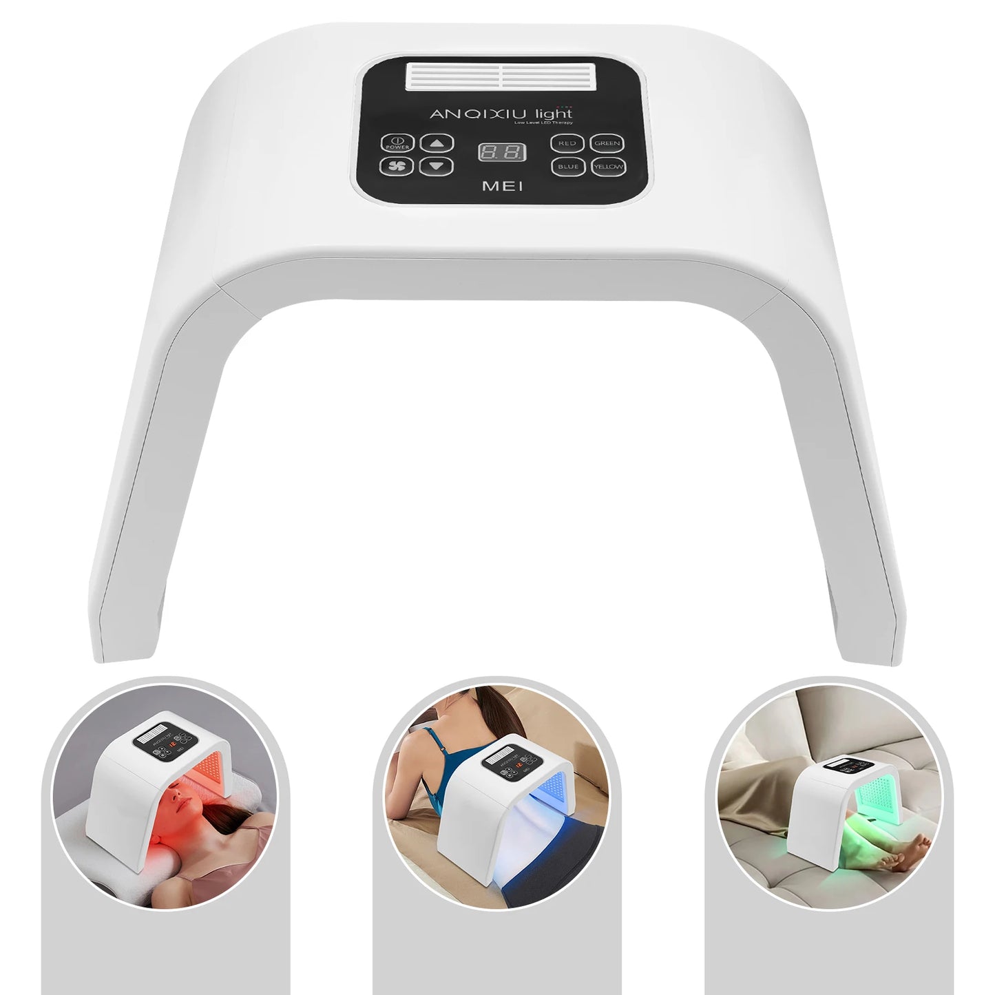 Appareil de Beauté Visage 2 en 1 – Vapeur & Lumière LED | Anti-Acné, Rides & Soins Anti-Âge