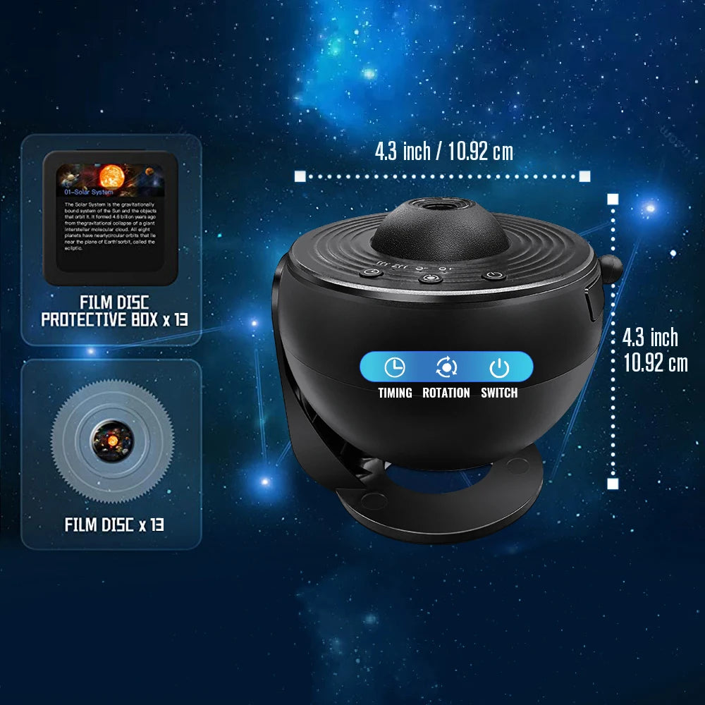Galaxy Projector – Planétarium Étoilé Réaliste | Ciel Nocturne, Lune & Constellations