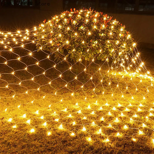 Filet Lumineux LED de Noël – Guirlande Filet 3x2m / 6x4m | Déco Jardin, Mariage & Fêtes