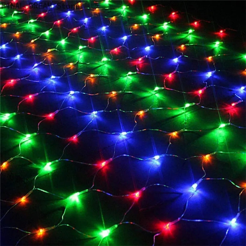 Filet Lumineux LED de Noël – Guirlande Filet 3x2m / 6x4m | Déco Jardin, Mariage & Fêtes