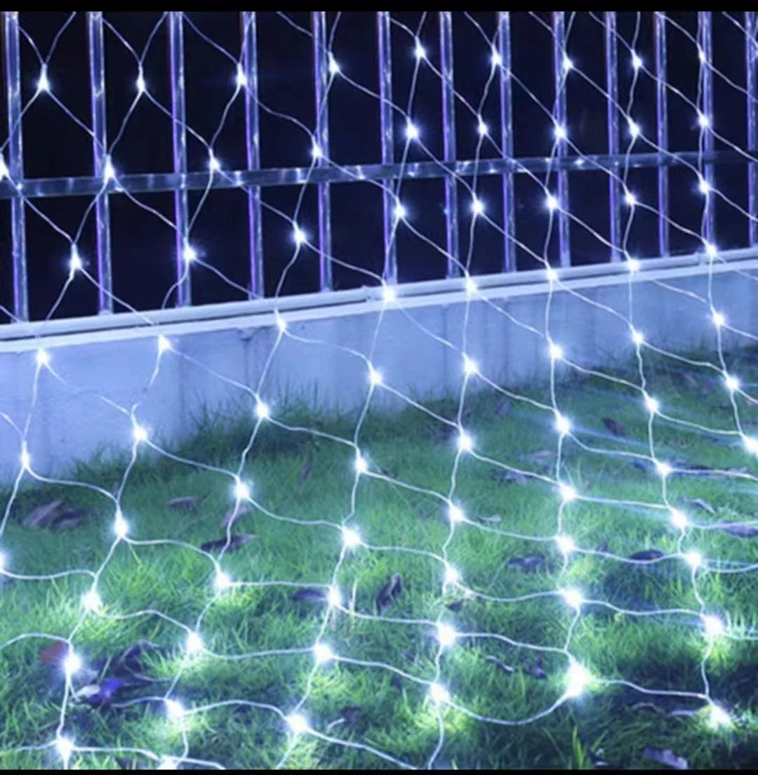 Filet Lumineux LED de Noël – Guirlande Filet 3x2m / 6x4m | Déco Jardin, Mariage & Fêtes